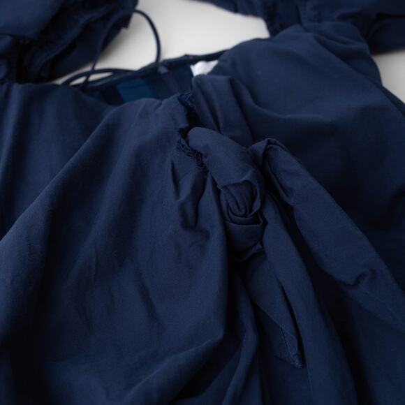 CAROLINE CONSTAS Reyna Navy Dress - Size XS - Picture 8 of 9